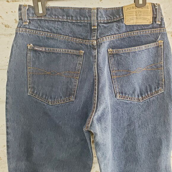 VTG JORDACHE WOMENS WIDE LEG JEANS Retro Denim Long Jeans Tall SZ 13/14 - Picture 7 of 13